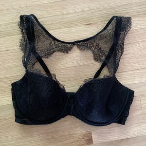 Victoria’s Secret Black Lace Bra with demi lining